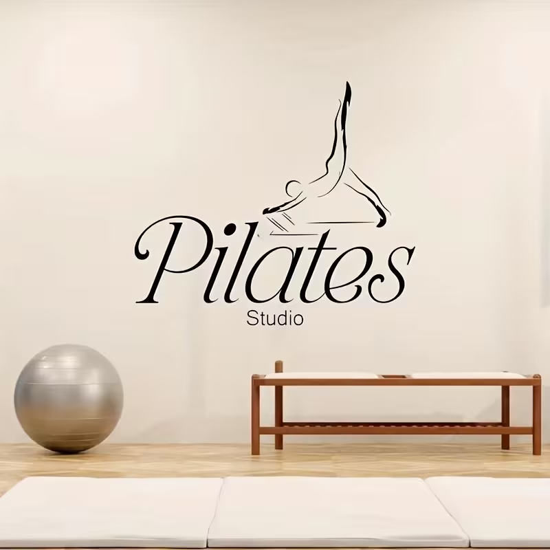 Pilates Yoga Quotes - Pilates Studio Aufkleber Wandtattoo Motivierendes Yoga-Zitat